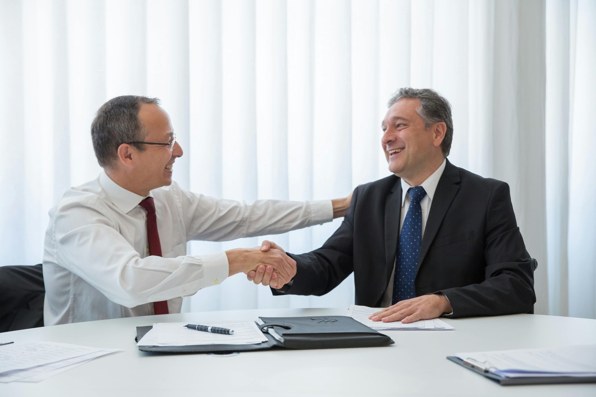 Business meeting zwischen zwei Personen