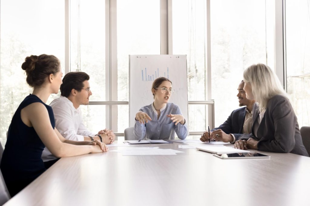 Business meeting zwischen zwei Personen