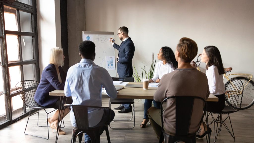 Business meeting zwischen zwei Personen