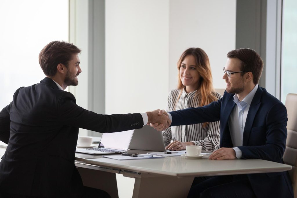 Business meeting zwischen zwei Personen