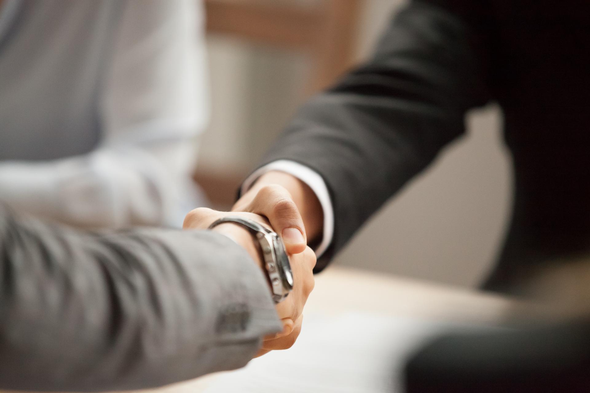 Business meeting zwischen zwei Personen