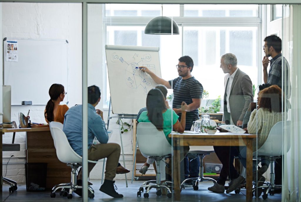 Business meeting zwischen zwei Personen