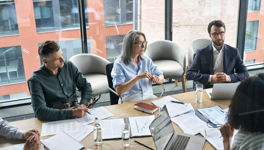 Business meeting zwischen zwei Personen